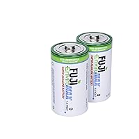 Fuji Enviromax 4100BP2 EnviroMax D Super Alkaline Batteries, 2 pk, White, 2 CT