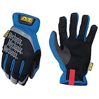 Mechanix Wear: FastFit Work Glove with Elastic Cuff for Secure Fit, Performance Gloves for Multi-Purpose Use, Touchscreen Capable Safety Gloves for Men (Blue, X-Large)