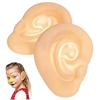 BESTOYARD 1 Pair Giant Fake Ears Oversized Costume Ears Jumbo Fake Human Ears Anime Party Dress Up Latex Fake Ears Simulated Sillicone Fake Ears Halloween Costumes Big Ear earplugs