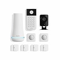 9 Piece Wireless Home Security System w/HD Camera - Optional 24/7 Professional Monitoring - No Contract - Compatible with Alexa and Google Assistant