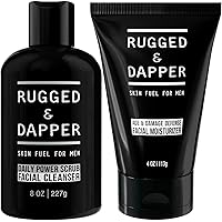 Daily Power Scrub Facial Cleanser and Age Defense Face Moisturizer Bundle