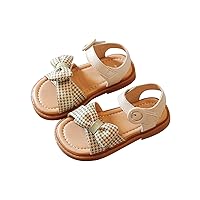 Party Shoes for Kids Girls Dress Sandals Baby Casual Slippers Baby Party Wedding Anti-slip Sticky Shoelace Sandals Shoes