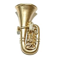 Gold Tone Tuba Baritone Tie Pin Tack (161)