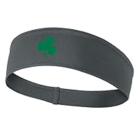 Clover Good Luck Symbol Graphic Printed Moisture Wicking Headbands for Men and Women