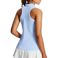BALEAF Women's Golf Shirts Tank Tops Sleeveless Tennis Polo Racerback with Collar Athletic Tanks Quick Dry