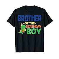 Brother of The Birthday For Boy Saurus Rex Dinosaur Party T-Shirt