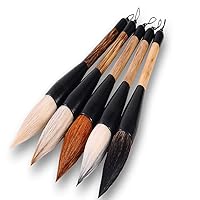 Hbasyp Chinese Traditional Calligraphy Brush/Chinese Calligraphy Watercolor Sumi Drawing Brush-Large brush (5-sticks)