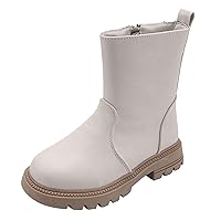 Girls Scrub Boots Shoes Leather Short Boots Non Slip Breathable Nude Boots Girls Lace up Boots