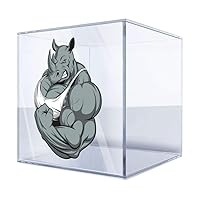 Stickers Sticker Tough Muscle Gym Rhino Body Builder Fighter 10 X 7,4