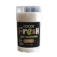 CocoMe Fresh Kid's Deodorant Coconut Scent. Organic and Natural Ingredients. Safe and Effective. Made in USA