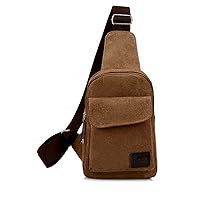 Chezi Canvas Chest Pack Single Shoulder Bag