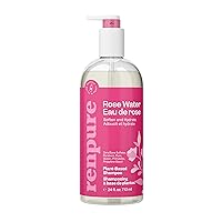Plant Based Rose Water Hydrating Shampoo for Dry Hair - Sulfate Free Shampoo, Paraben Free, Cruelty Free & Color Safe- Naturally Moisturizing & Refreshing Rose Water Shampoo for Women