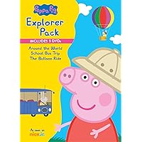 Peppa Pig: Explorer Pack (Around the World / School Bus Trip / The Balloon Ride) [DVD]