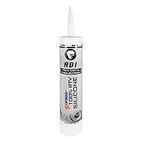 Red Devil 08162I RD PRO Industrial Grade RTV 100% Silicone Weather-Resistant Sealant, 10.1 oz. Tube, Almond, 1-Pack