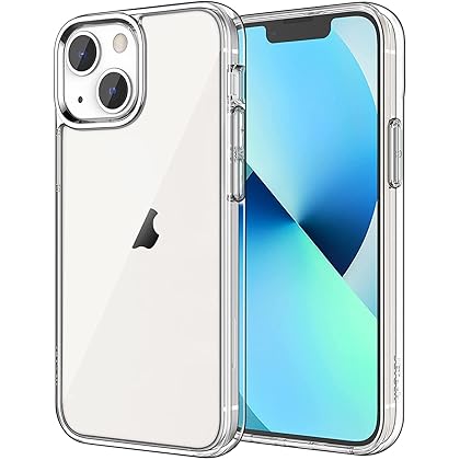 JETech Case for iPhone 13 6.1-Inch, Non-Yellowing Shockproof Phone Bumper Cover, Anti-Scratch Clear Back (Clear)