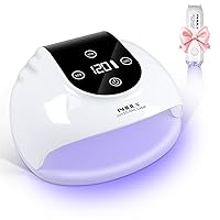 NXJ INFILILA Cordless Nail Lamp, Rechargeable UV LED Nail Lamp, 268W Fast Curing Wireless Nail Lamp with 36Pcs Lamp Beads for Hands & Feet, Quick Dry Gel Lamp for Salon & Home