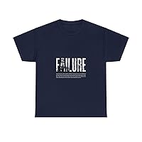 Failure Make a Statement with Black and White Modern Typography Unisex Heavy Cotton T-Shirts