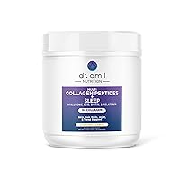 DR EMIL NUTRITION Collagen Peptides Powder Plus Sleep Support - Collagen Powder for Women with 5-HTP, Melatonin & L-Theanine - Collagen Supplements with Biotin for Hair, Skin & Nails