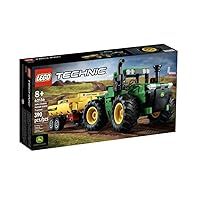 LEGO 42136 Technic Tractor John Deere 9620R 4WD Toy Tractor with Trailer, Collector's Agricultural Toys, Construction Kit for Children from 8 years