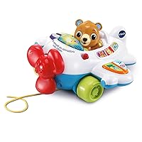 VTech - Lolo Pilot Children's Plane, Drag Toy, Teaches Letters, Numbers and Vocabulary, Musical Stimulation, Baby Gift +9 Months, Content in Spanish