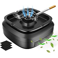 Multifunctional Smokeless Ashtray, Gifts for Men, Fathers Day Gift Ideas Smokeless Ashtray Indoor USB Rechargeable Smoke Grabber Ashtray for Indoor Outdoor Home Office Car