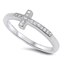 Round Cut D/VVS1 Diamond Engagement Wedding Milgrain Cross Band Ring for Women's Girl's 14K White Gold Plated 925 Sterling Silver
