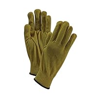 MAGID 1365KV3-XL Cut Master 1365KV3 Cut Resistant Seamless Knit Gloves, Made with Dupont Kevlar 500, XL, Yellow (Pack of 12)
