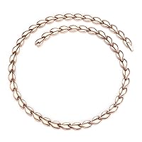 EnerMagiX Titanium Steel Necklace for Women Men Stainless Steel Necklaces Jewelry for Ladies, Mom, Wife