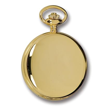 Rapport Vintage Pocket Watch with Chain Classic Oxford Hunter Case Pocket Watch