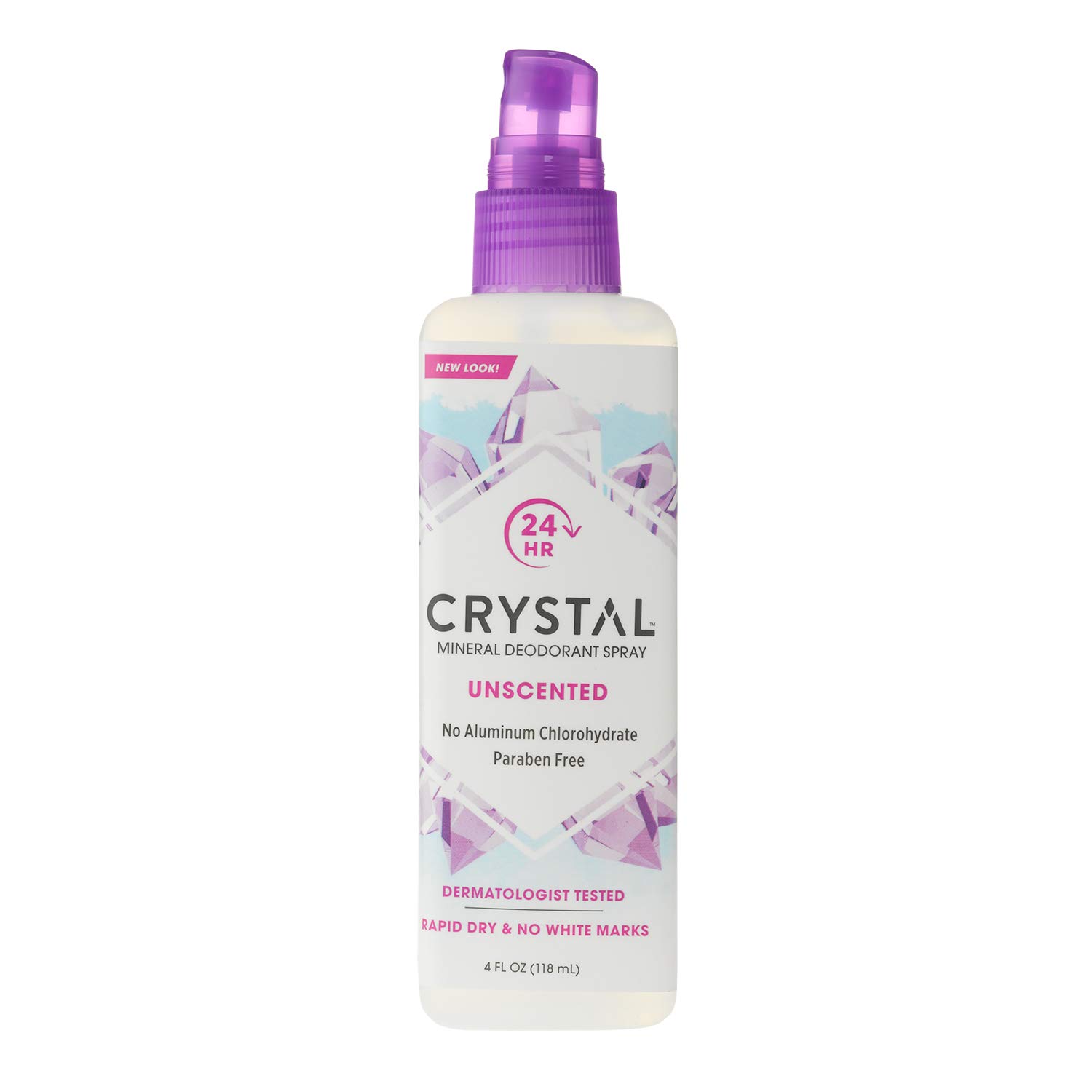 CRYSTAL Deodorant Spray - Unscented (4 fl oz) - 3 Pack (30009-3)