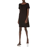 Amazon Essentials Women's Jersey Regular-Fit Ballet-Back t-Shirt Dress (Previously Daily Ritual)