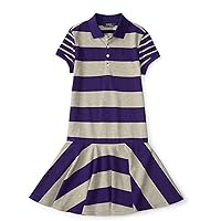 Polo Ralph Lauren Little Girl's Striped Cotton Mesh Polo Dress