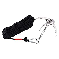 Ant Mag Grappling Hook Stainless Steel Claw Carabiner for Grabbing & Retrieval for Outdoor Activity and Salvage Underwater