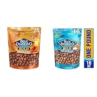 Blue Diamond Almonds Habanero BBQ and Salt N' Vinegar Flavored Snack Nuts Bundle (2 items)