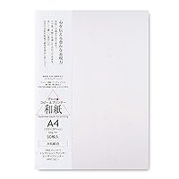 Washi Paper Printable A4 Size Paper (50 Sheets), Japanese Paper for Printing, Multipurpose Copy Paper for Laser and Inkjet Printers, Made in JAPAN