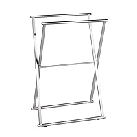 WENKO 22476100 Stainless Steel Towel Stand Lava, Stainless Steel, 21.1 x 31.7 x 13.8 inch