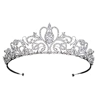 Classic Cubic Zirconia Princess Tiara, Royal Tiara Crown for Wedding,Women Hair Accessories Jewelry CH10316
