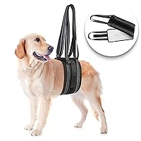 Dog Sling for Help Lift Back Legs,Portable Dog Lift Harness,Helping Dogs Prop up Weak Hind Legs,Canine Aid,for 30-130 lbs Dogs Hind Leg Support Rehabilitation Black
