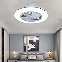 Ceiling Fans, Ceiling Fan Childs with Led Light Led Modern Ceiling Fan with Lighting Led Fan Light N with Lights for Bedrooms Lounge/Blue