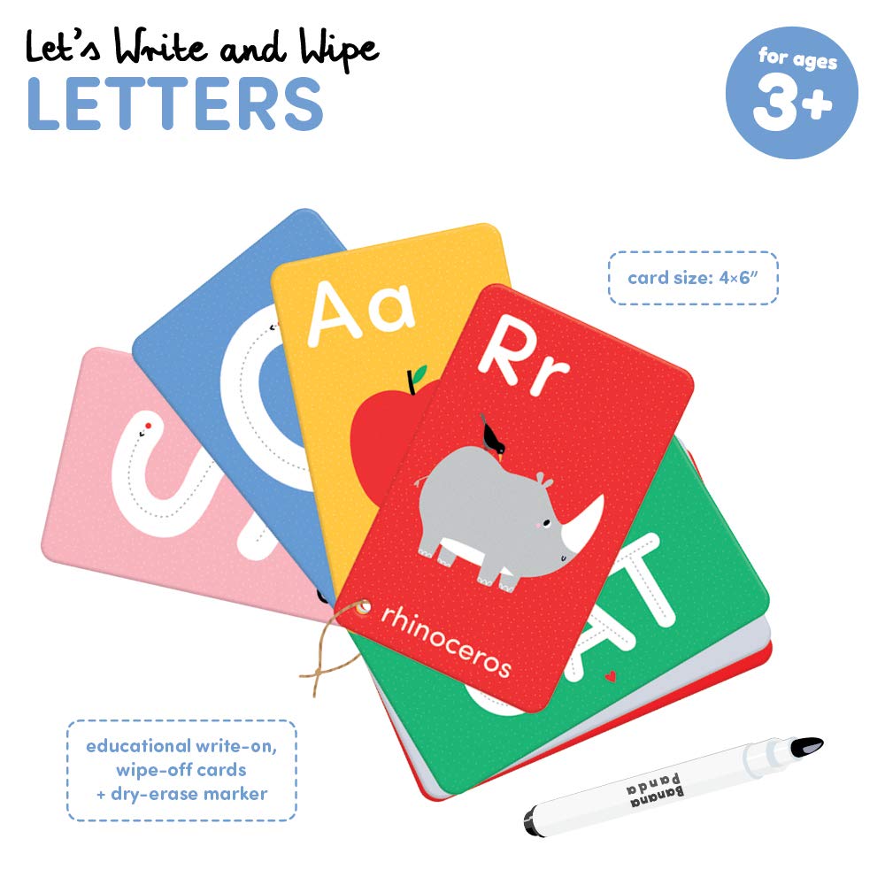 Let’s Write and Wipe Preschool Learning Activities - Letters - 56 Pages of Creative Tasks on Dry-Erase Cards with Marker Promote Early Learning Basics, ABCs and Motor Skills, for kids ages 3-5 years