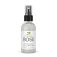 Isabella's Clearly Rose - 100% Pure Rose Petal Water Spray for Hydration, Body and Hair | Revitalizing Aromatherapy Mist | Alcohol-Free, No Additives, Glass Bottle, Made in USA (2 Oz)