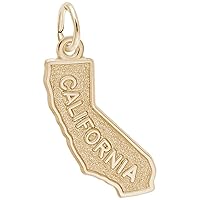 Rembrandt Charms California Charm, Gold Plated Silver