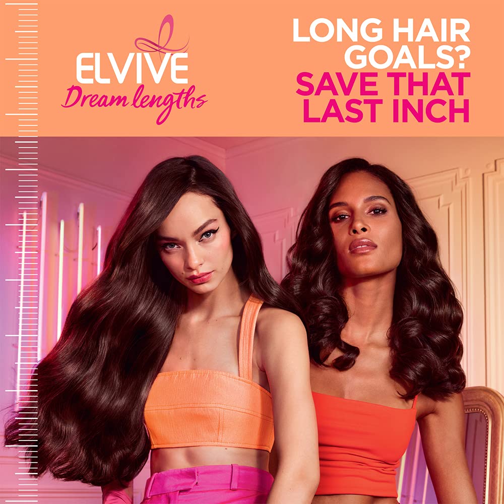 L'Oreal Paris Elvive Dream Lengths Super Detangling Conditioner with Fine Castor Oil and Vitamins B3 and B5 for Long, Damaged Hair, Instantly Detangles to Reduce Breakage With System, 12.6 Fl Oz