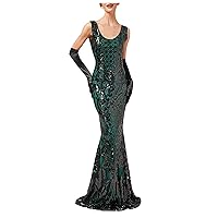 Prom Dress for Women Party Sexy Dress Fashion Solid Color Sequin Fringe Dress New Years Eve Dress