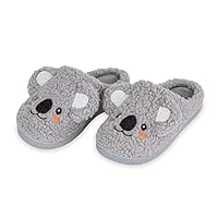 Boys Girls House Slippers Kids Warm Home Shoes Toddler Fuzzy Wool-Like House Shoes Indoor Outdoor Slippers