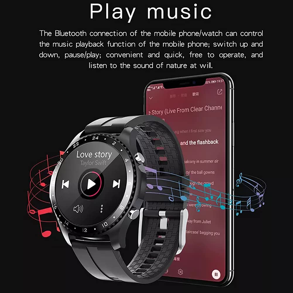 ZGZYL Bluetooth Smart Watch with Call Function, Application Message Reminder, Heart Rate Blood Pressure Spo2 Monitor Smart Watch Is Suitable for Android Ios