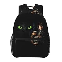 Cartoon Dra_gon Backpacks Lightweight Casual Shoulder Bags Man Woman Large Capacity Laptop Backpack for Work Travel Hiking