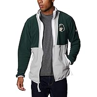 NCAA Michigan State Spartans Men's Back Bowl Fleece Lightweight, Large, MS - Spruce/Columbia Grey/White