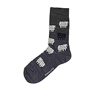 Bengt & Lotta Merino Wool Socks Formal Casual Men's Women's Small (35-39) Grey Sheep