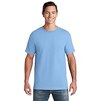 Dri-Power Mens Active T-Shirt Large Light Blue